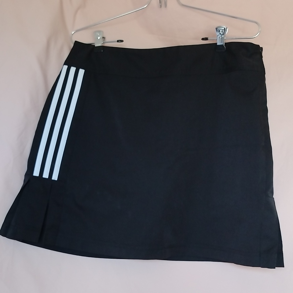Adidas Black Stretch Skirt with White Accents